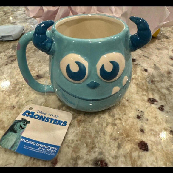Rare Disney Pixar embossed Sully Mug - Picture 2 of 5